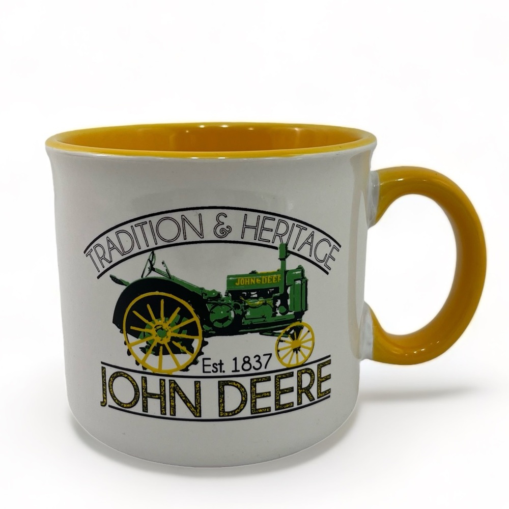 John Deere Jumbo Mug Tractor Tradition & Heritage Collector Gift 21.5 OZ